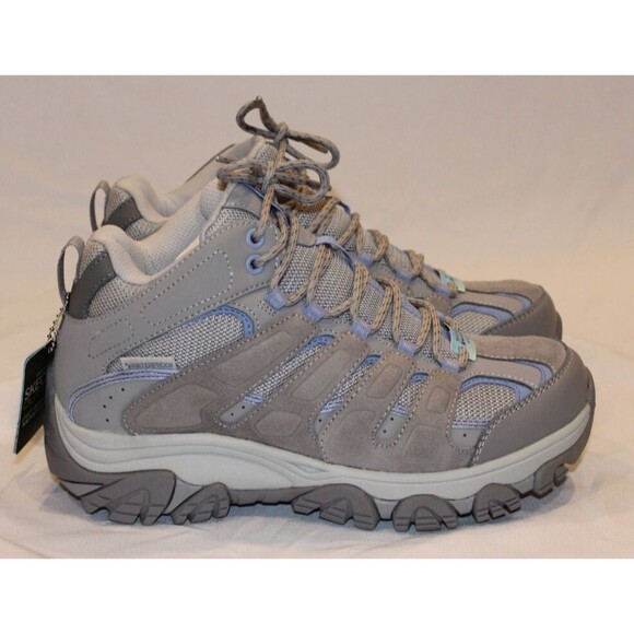 Skechers Women's Adventurer Rodden Waterproof Hiker Style Boots Gray Blue 7‎ NWT - Picture 1 of 6